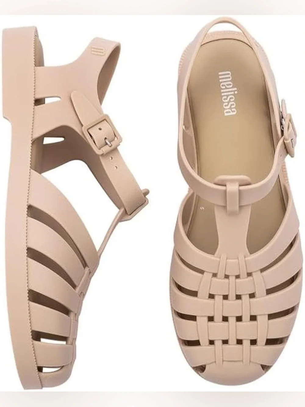 MELISSA Possession Scented Jelly shoes Women’s Size 8 Beige - Picture 13 of 13